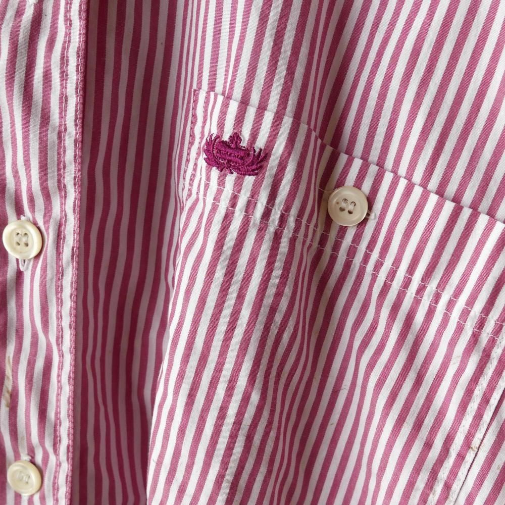 RICHMODIS 刺繍ワンポイントストライプシャツー古着屋マッシュ