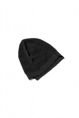 The Viridi-anne 7G-Paper Mix Knit Beanie - BLACK 