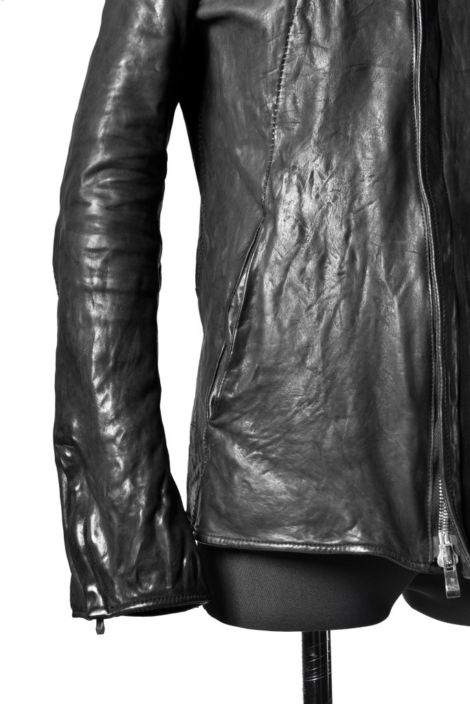 HORSE LEATHER JEAN JACKET WITH ONE PIECE SLEEVES – incarnation STORE