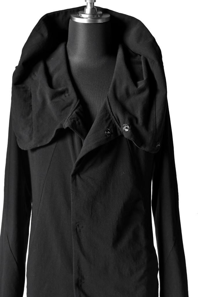 masahiko maruyama loveless 黒 nude:masahiko maruyama Hard Twist Yarn Jersey Hooded