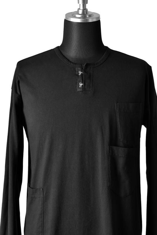 The Viridi-anne HENLEY LONG TOPS / High Density Cotton