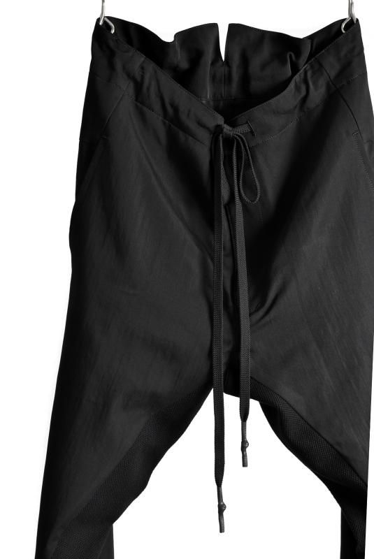 nude:masahiko maruyama SLIM CURVED PANTS (NU-1221-BLACK) - NUDE:MM