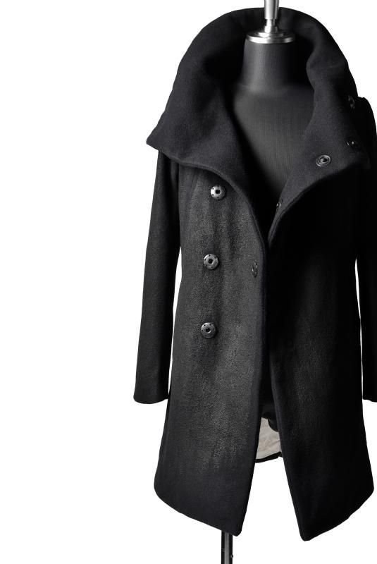 The Viridi-Anne COATING-MELTON HIGHNECK COAT (VI-2400-06SP The Viridi-Anne COATING-MELTON HIGHNECK COAT (VI-2400-06SP
