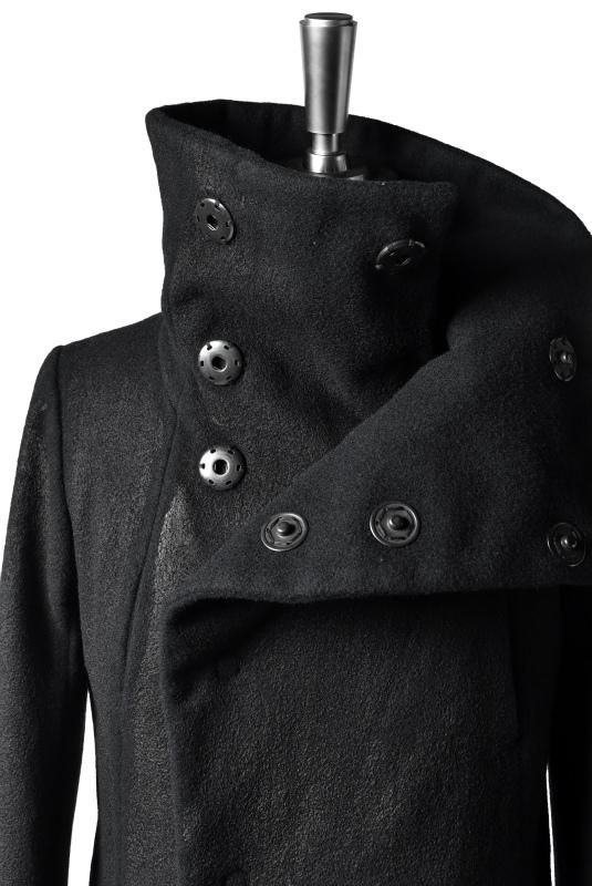 The Viridi-Anne COATING-MELTON HIGHNECK COAT (VI-2400-06SP The Viridi-Anne COATING-MELTON HIGHNECK COAT (VI-2400-06SP