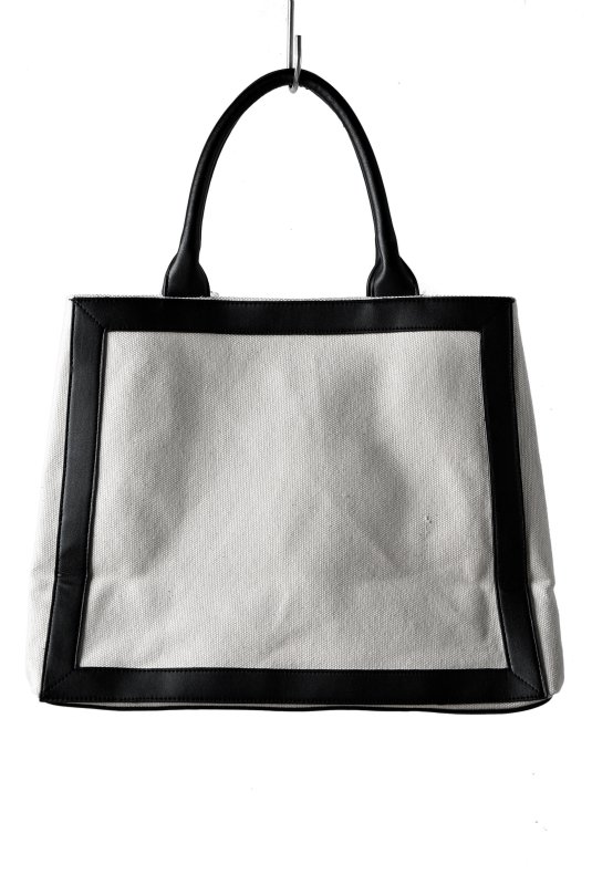 NIL DUE / NIL UN TOKYO LEATHER MASKING CANVAS TOTE LARGE - Too
