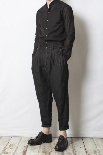 【フォロー割適用】nude:masahiko maruyama2TUCK P H nude:masahiko maruyama 2Tuck Hemp Pants(NU-1498) - デヴォア