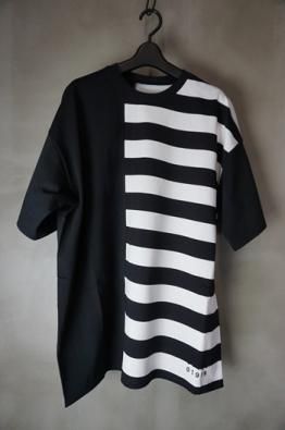 A.F ARTEFACT Stripe Combi Over Sizeed Top