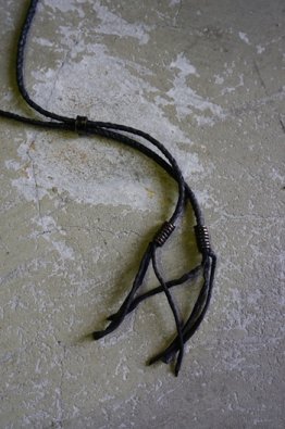 BLOW by JUN UEZONO  HANDBRAID LEATHER CORD WITH BARREL