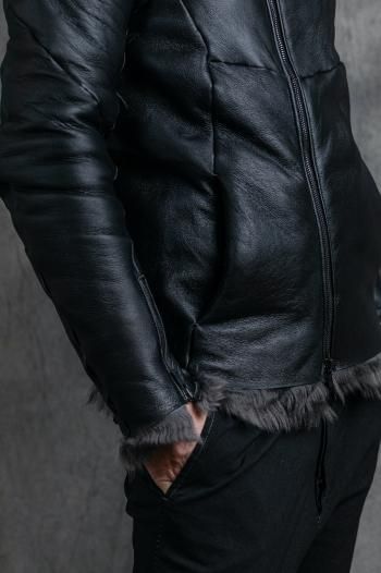 incarnation (MOUTON) Sheep Shearling Hi-Neck Bias Zip Darts incarnation (MOUTON) Sheep Shearling Hi-Neck Bias Zip Darts