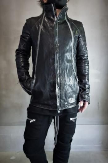 incarnation Horse Leather High-neck Zip Blouson W/Elastic incarnation Horse Leather High-neck Zip Blouson W/Elastic