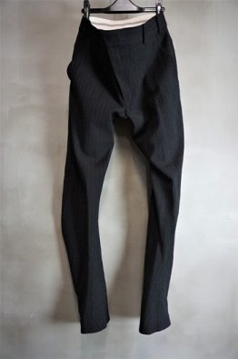 DEVOA Slim pants  shrink wool stripe