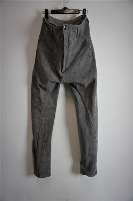 incarnation Cotton Canvas Long Darts Sarrouel Pants #3 Unlined