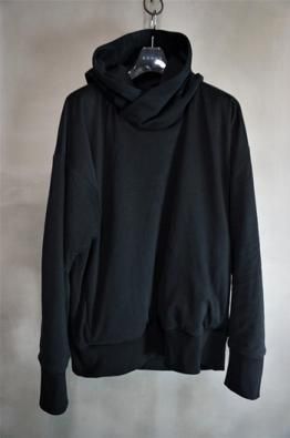 DEVOA Hooded pullover cotton jersey