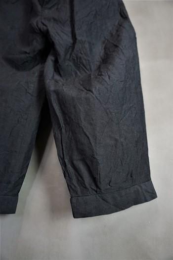 KLASICA クラシカ SS パンツ 2サイズ 黒 KLASICA“ Tucked x2 Trousers ”GOSSE ( LS ver.) 23C-TRS-012