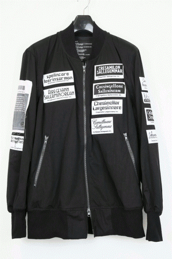nude:masahiko maruyama DISTORTION3 BOMBER JACKET WITH MULTI