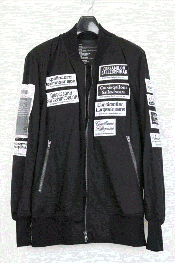nude:masahiko maruyama DISTORTION3 BOMBER JACKET WITH MULTI nude:masahiko maruyama DISTORTION3 BOMBER JACKET WITH MULTI