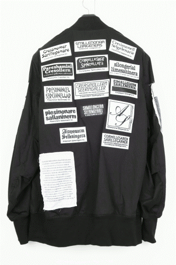 nude:masahiko maruyama DISTORTION3 BOMBER JACKET WITH MULTI