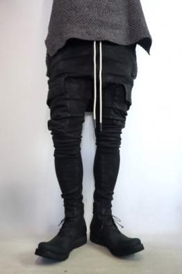 <img class='new_mark_img1' src='https://img.shop-pro.jp/img/new/icons14.gif' style='border:none;display:inline;margin:0px;padding:0px;width:auto;' />A.F ARTEFACT Coating Cargo Stretch Denim Sarrouel Skinny 