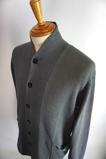 トップス DEVOA Knit cardigan cotton/linen/silk DEVOA Knit cardigan cotton / linen / silk （BLACK） - Osaka