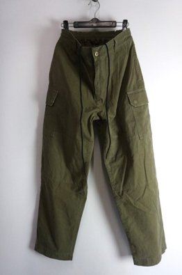 N/07 MILITARY TROUSERS M47 / VINTAGE BIO-WASHED DUCK CANVAS