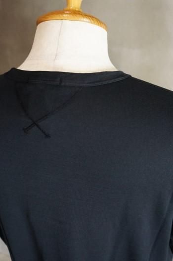 Ten-C★新品8.8万円 テンシー 後染めブラックのジップシャツブルゾン50 Ten c MANICA CORTA T-SHIRT TC-S24-0000-363 - テンシーの通販