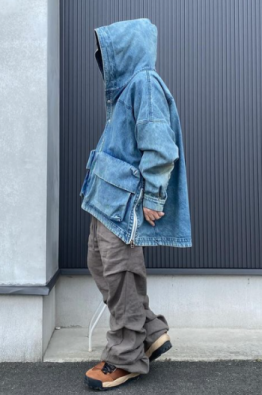 A.F ARTEFACT Vintage Denim Foodie Blouson