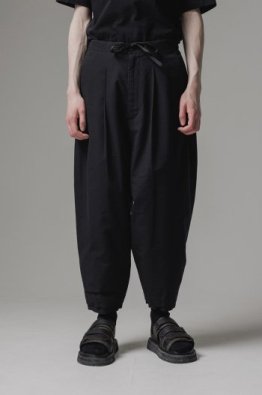 (ͽʡ[ISŌ]: Cropped Pants noil silk / cotton grosgrain