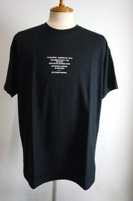 ALMOSTBLACK CREW NECK PRINT TEE																			
