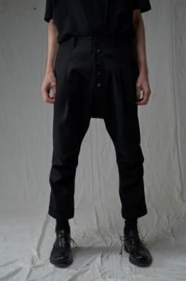 DEVOA Cropped pants wool gabardine