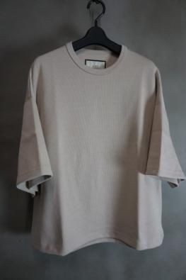 N/07 OVERSIZE TOP RIBBED CARDBOARD KNIT JERSEY