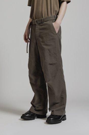 The Viridi-anne GARMENT DYE COTTON WIDE PANTS VI-3787-04 The Viridi-anne GARMENT DYE COTTON WIDE PANTS VI-3787-04