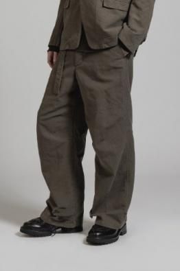 The Viridi-anne  GARMENT DYE COTTON WIDE PANTS