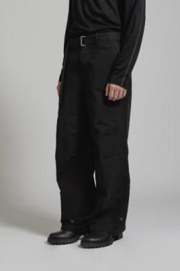 The Viridi-anne  GARMENT DYE COTTON WIDE PANTS