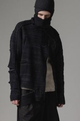 [ISŌ]: Knit Sweater with zipper combination