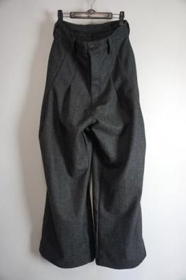 A.F ARTEFACT Herring Bone Tuck Wide Pants