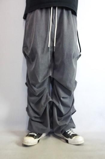 A.F ARTEFACT タック　ボリュームパンツ　サイズ2 ベージュ　春夏 A.F ARTEFACT - デニムタックスリムバギーパンツ / Denim Tuck