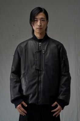 DEVOA MA-1 jacket sheep skin leather / THINSULATE