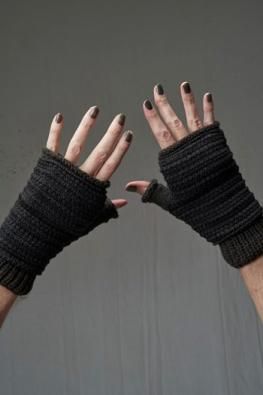 DEVOA Knit glove cotton / cashmere