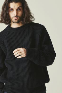 SUS-SOUS popcorn merino wool knit