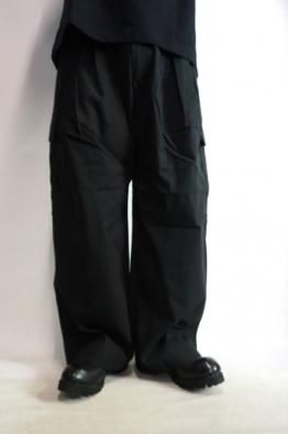 ALMOSTBLACK WIDE 6POCKET PANTS													
			
