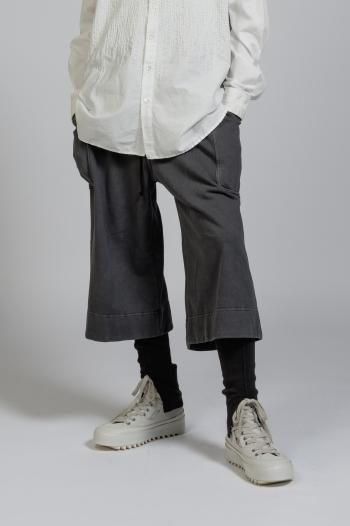 The Viridi-anne Sweat Wide Cropped Pants VI-3863-04 - ザヴィ