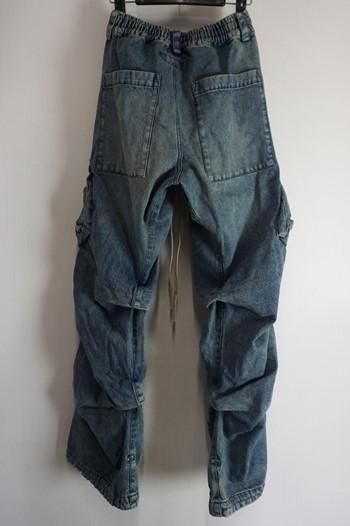 A.F ARTEFACT Twill Remove Cargo Wide 別注 A.F ARTEFACT EXTREME WIDE CARGO PANTS / COATING TWILL (BLACK