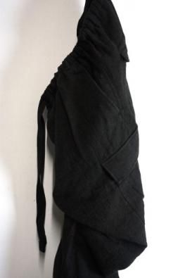 SUS-SOUS military cargo pants(linen wool natural finish)