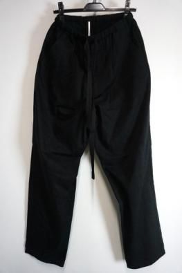 SUS-SOUS wide tapered pants 60/2combed gabardine fabric
