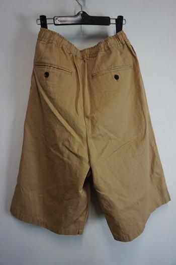 SUS-SOUS Wide Shorts(cotton linen twill hard finish) 012SS-026
