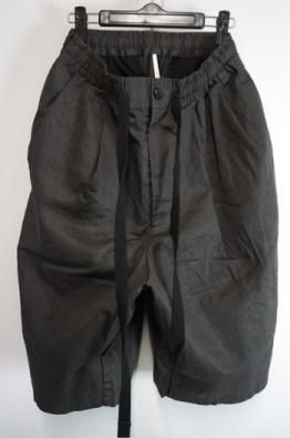 SUS-SOUS Wide Shorts(cotton linen twill hard finish)