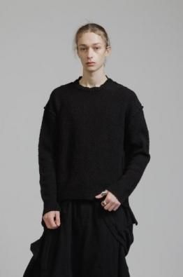 ͽ25AW The Viridi-anne Slub yarn seed stitch PO