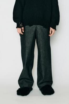  [ISŌ]:ANACHRONORM Washed Denim Baggy Trouser