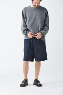 <img class='new_mark_img1' src='https://img.shop-pro.jp/img/new/icons14.gif' style='border:none;display:inline;margin:0px;padding:0px;width:auto;' />SUS-SOUS Cargo Shorts(organic cotton silk nep)