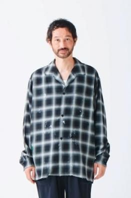 <img class='new_mark_img1' src='https://img.shop-pro.jp/img/new/icons14.gif' style='border:none;display:inline;margin:0px;padding:0px;width:auto;' />SUS-SOUS open collar check shirt